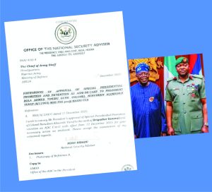 Tinubu ADC promotion Nigerian Army