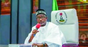 Governor Bala Mohammed during a Bauchi Cabinet Reshuffle