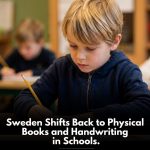 Sweden Printed Textbooks in a primary school classroom